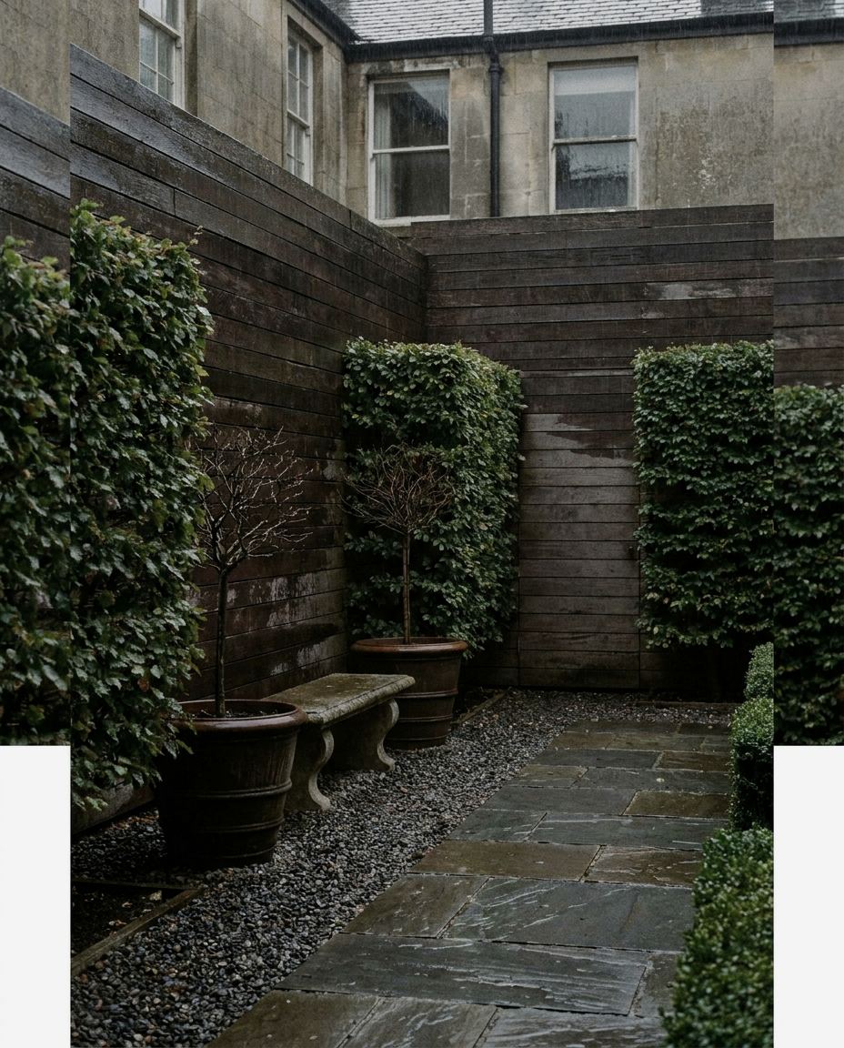 A Courtyard in the Village — Granville, Ohio